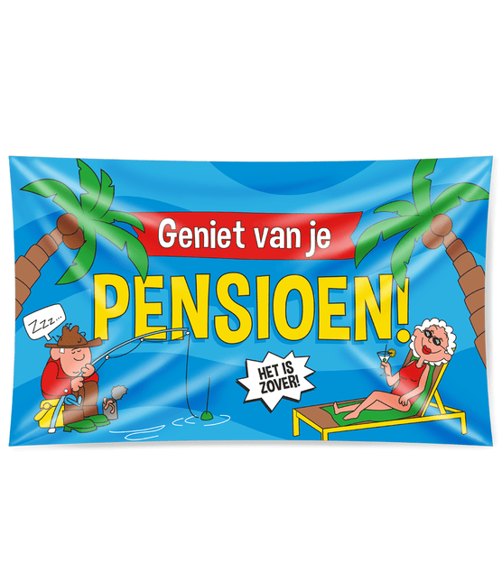 Gevel Vlag Pensioen van Paper Dreams koop je bij Partywinkel