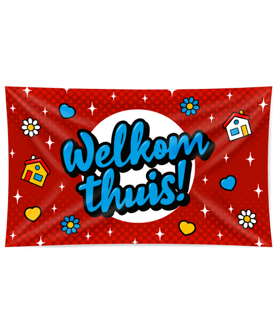 Gevelvlag Welkom Thuis 1,5m van Paper Dreams koop je bij Partywinkel