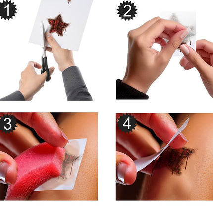 Gezicht Stickers Clown 30x14 cm van Fiestas Guirca koop je bij Partywinkel