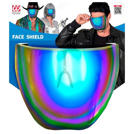 Gezichtsscherm Spiegellens Blauw/Paars van Widmann koop je bij Partywinkel