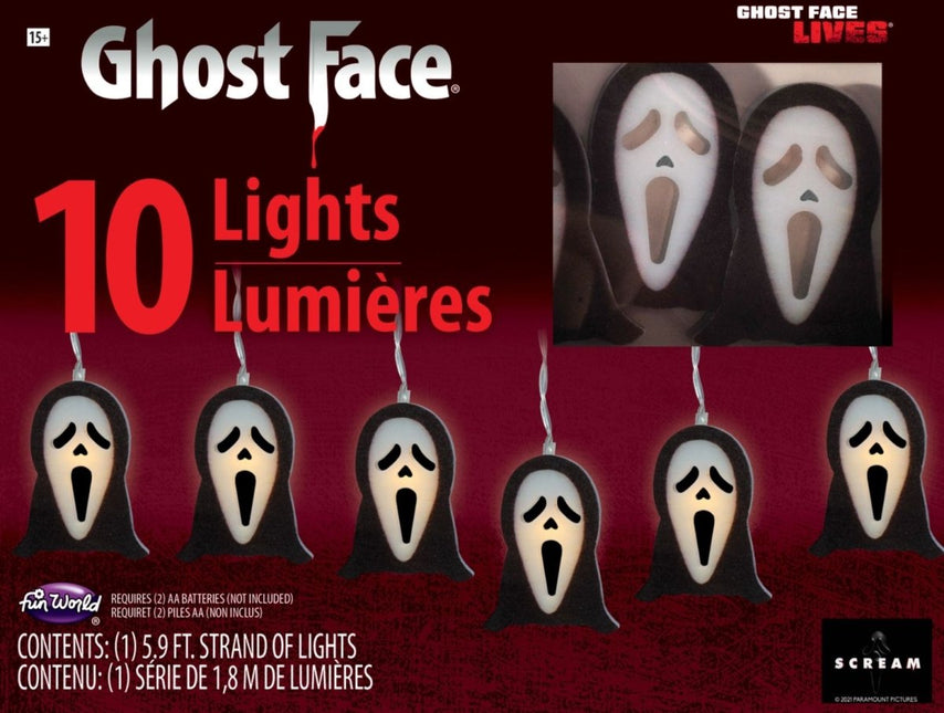 Ghostface Led Lampjes 1,8m van Ghostface koop je bij Partywinkel