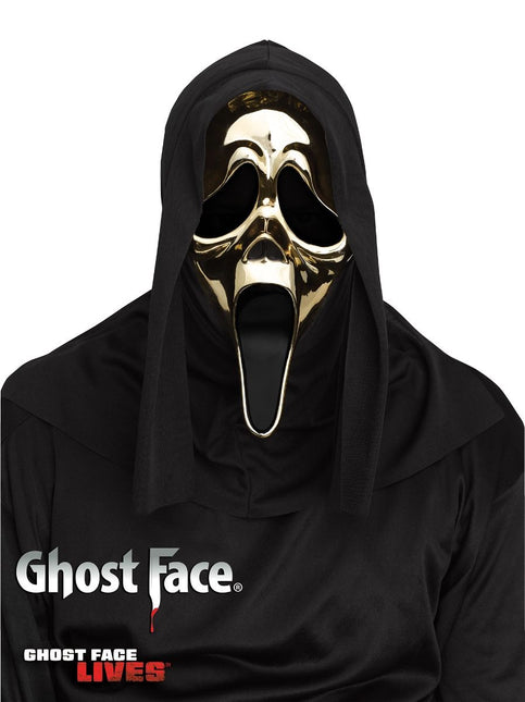 Ghostface Masker Goud van Ghostface koop je bij Partywinkel