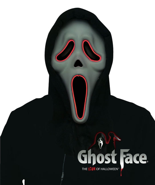 Ghostface Masker Met Verlichting van Ghostface koop je bij Partywinkel