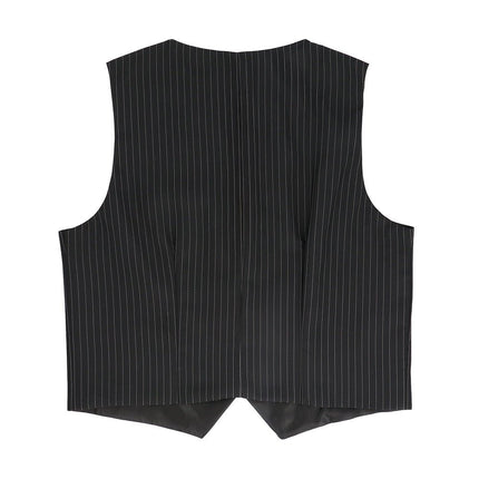 Gilet Pinstripe zwart (L/XL) van Boland koop je bij Partywinkel