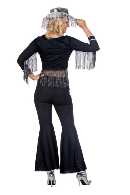 Western Kostuum Zwart Dames Glamorous Franjes 2 delig van Wilbers & Wilbers koop je bij Partywinkel