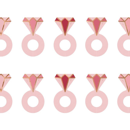 Glasmarkers Ring 10st van Partydeco koop je bij Partywinkel