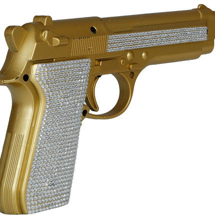 Goud Zilveren Nep Pistool Glitters van Fiestas Guirca koop je bij Partywinkel