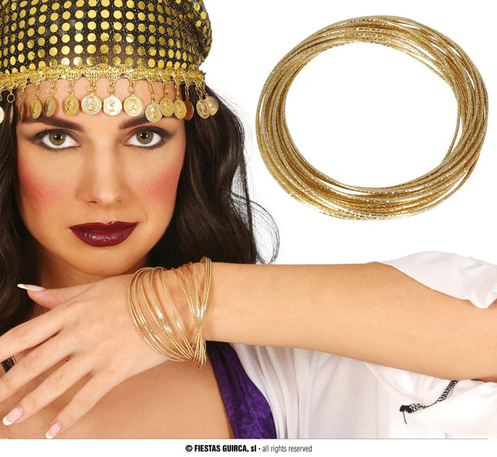 Gouden Armband Metaal van Fiestas Guirca koop je bij Partywinkel