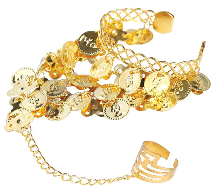 Gouden Armband Munten van Fiestas Guirca koop je bij Partywinkel