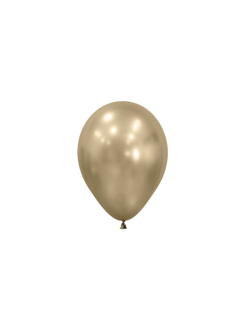Gouden Ballonnen 12cm 50st van Sempertex koop je bij Partywinkel