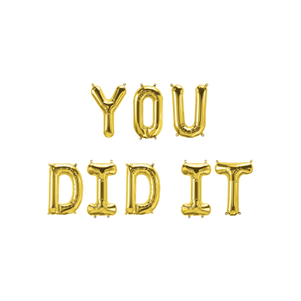 Gouden Ballonnen Set You Did It 1,9m van Paper Dreams koop je bij Partywinkel