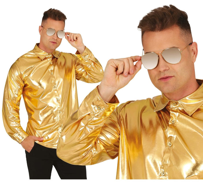 Gouden Blouse Heren van Fiestas Guirca koop je bij Partywinkel