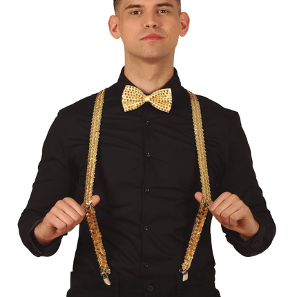 Gouden Bretels Pailletten Heren 72cm van Fiestas Guirca koop je bij Partywinkel