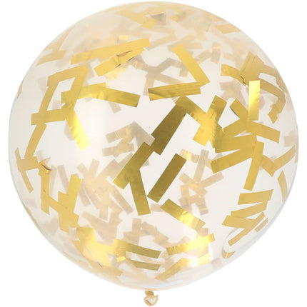 Gouden Confetti Ballon 61cm van Folat koop je bij Partywinkel