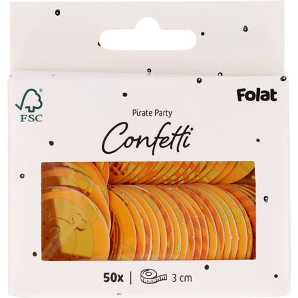 Gouden Confetti Munten 50st van Folat koop je bij Partywinkel