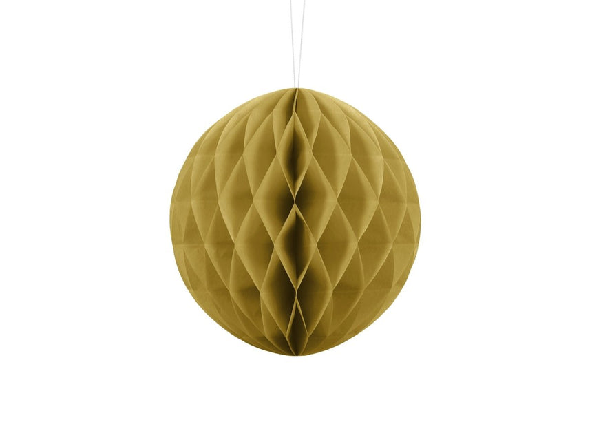Gouden Honeycomb 20cm van Partydeco koop je bij Partywinkel