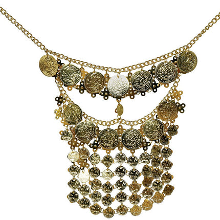 Gouden Ketting Gezicht van Fiestas Guirca koop je bij Partywinkel