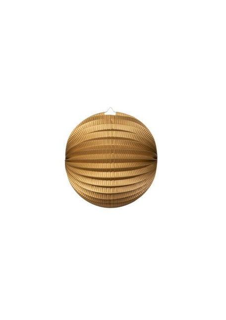 Gouden Lampion Metallic 25cm van WeFiesta koop je bij Partywinkel
