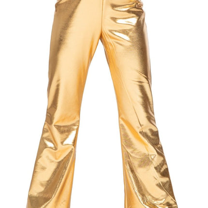 Gouden Legging Kind Flared Metallic van Wilbers & Wilbers koop je bij Partywinkel
