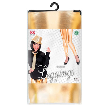 Gouden Legging Nep Leer van Widmann koop je bij Partywinkel