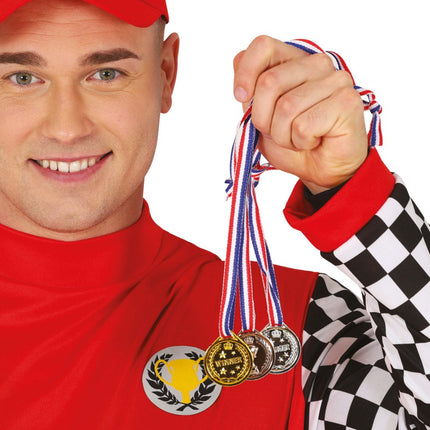 Gouden Medaille 4cm van Fiestas Guirca koop je bij Partywinkel