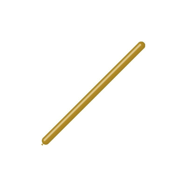 Gouden Modelleerballonnen 5cm 150cm 50st van Balloonia koop je bij Partywinkel