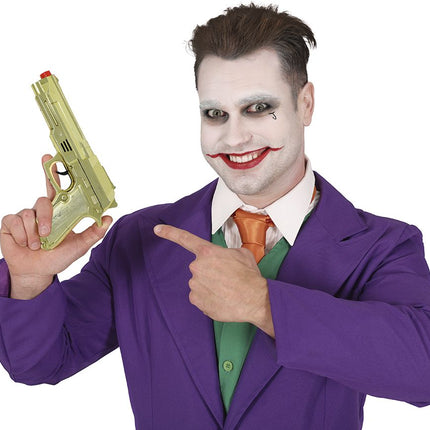 Gouden Nep Pistool 22cm van Fiestas Guirca koop je bij Partywinkel