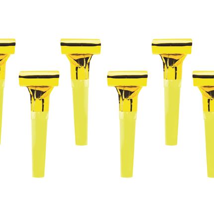 Gouden Roltongen 6st van Partydeco koop je bij Partywinkel