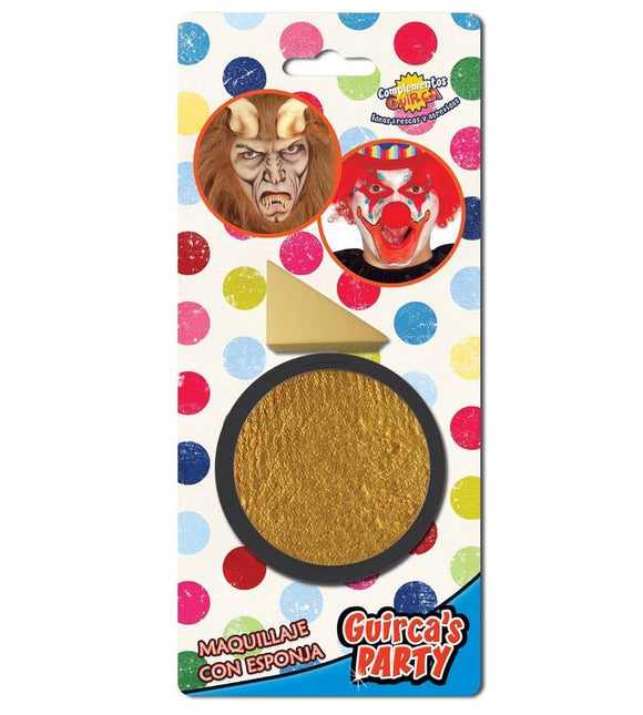Gouden Schmink met Spons 9gr van Fiestas Guirca koop je bij Partywinkel