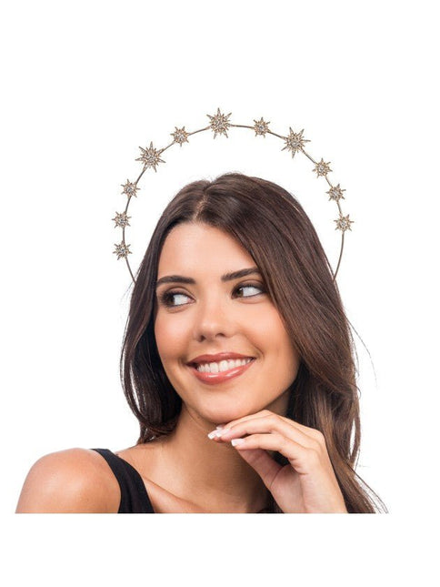 Gouden Sterren Halo Diadeem van CHAKS koop je bij Partywinkel
