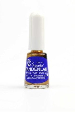 Gouden Tandenlak Met Kwastje van Superstar koop je bij Partywinkel