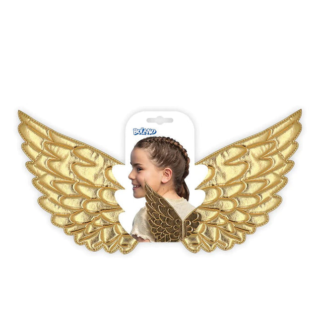 Gouden Vleugels 45cm van Boland koop je bij Partywinkel