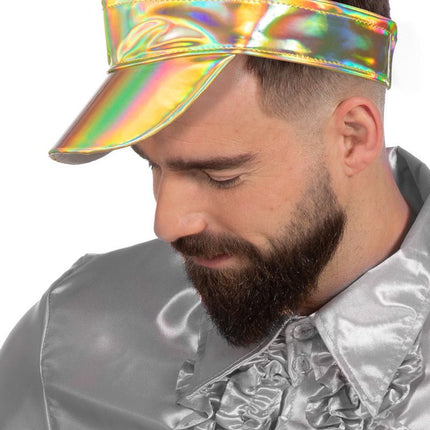 Gouden Zonneklep Metallic van Wilbers & Wilbers koop je bij Partywinkel