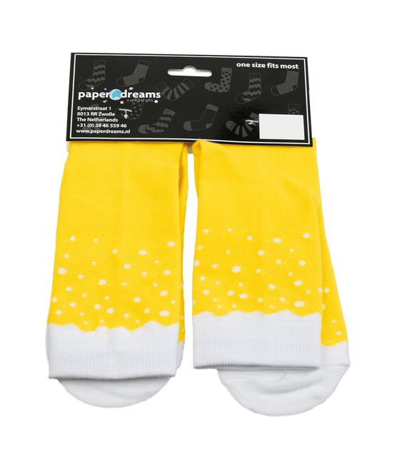 Grappige Sokken Biertje 1 paar van Paper Dreams koop je bij Partywinkel