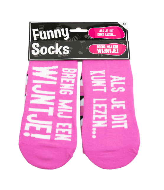 Grappige Sokken Wijntje 1 paar van Paper Dreams koop je bij Partywinkel