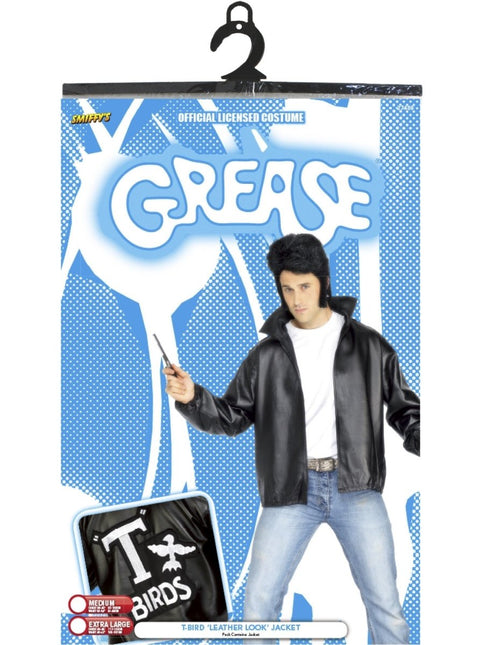 Grease Jas Zwart Heren T - Birds van Smiffys koop je bij Partywinkel