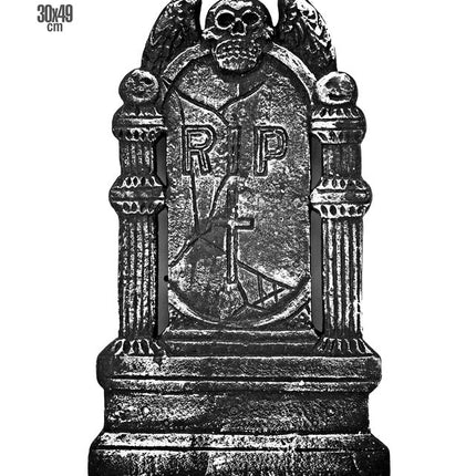 Grijze Grafsteen Rip 49cm van Widmann koop je bij Partywinkel