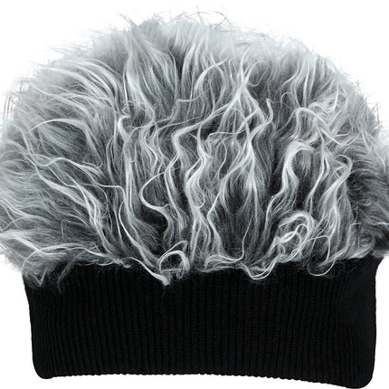 Grijze Pruik Met Band Volwassen van Fiestas Guirca koop je bij Partywinkel