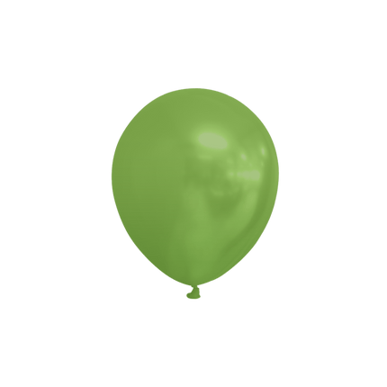 Groene Ballonnen Metallic 13cm 100st van WeFiesta koop je bij Partywinkel