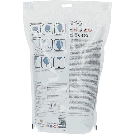 Groene Ballonnen Metallic Regal Green 33cm 100st van Folat koop je bij Partywinkel