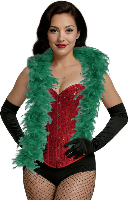 Groene Boa Veren 80gr van Fiestas Guirca koop je bij Partywinkel