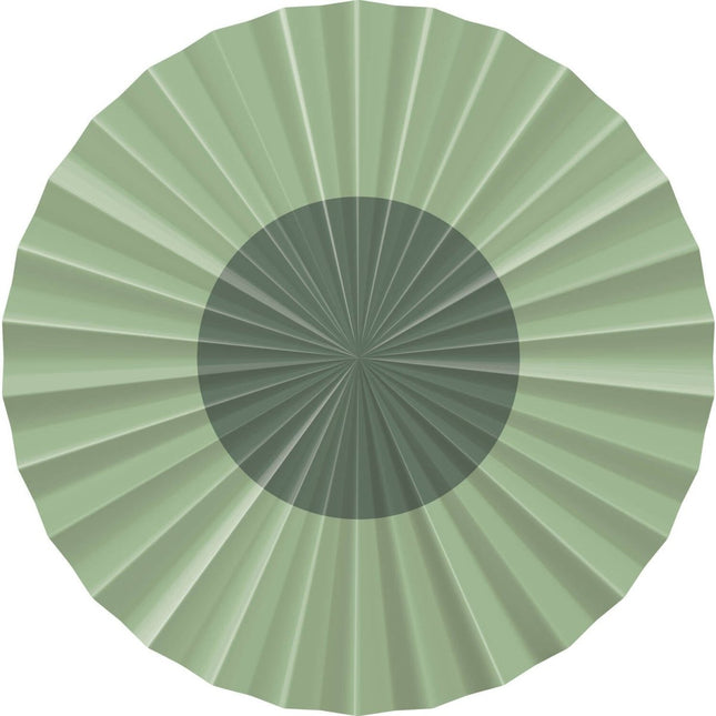 Groene Papieren Waaiers 35cm 3st van Folat koop je bij Partywinkel