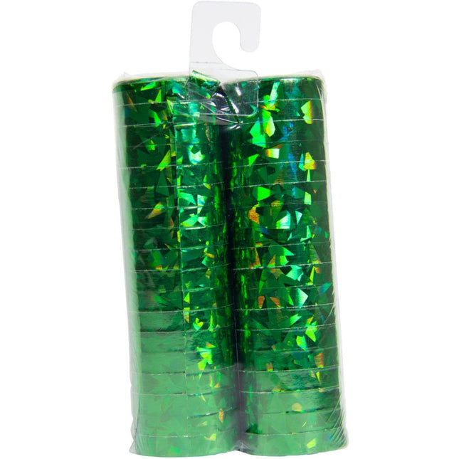 Groene Serpentines Holografisch 4m 18 ringen 2st van Folat koop je bij Partywinkel