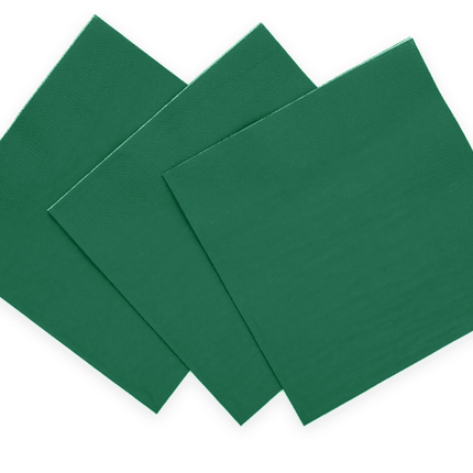 Groene Servetten 3 Laags 33cm 20st van WeFiesta koop je bij Partywinkel