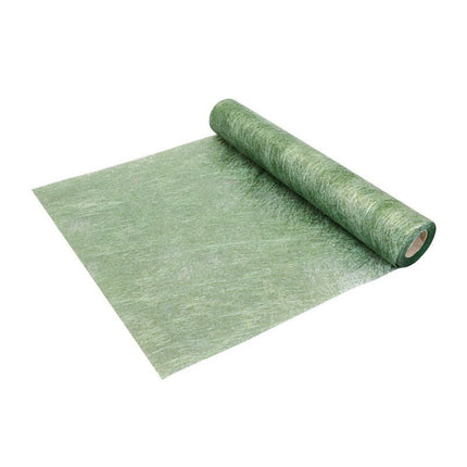 Groene Tafelloper Glossy 10m van CHAKS koop je bij Partywinkel