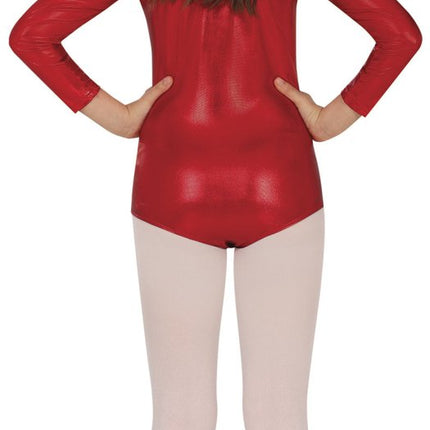 Gympakje Rood Meisje Metallic van Fiestas Guirca koop je bij Partywinkel