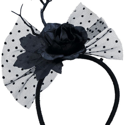 Haarband Bloem En Sluier van Fiestas Guirca koop je bij Partywinkel