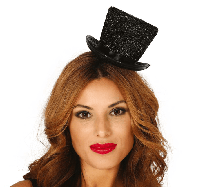 Haarband Mini Hoed Zwart van Fiestas Guirca koop je bij Partywinkel