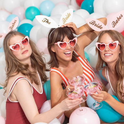 Haarbanden Bride Babes 6st van Partydeco koop je bij Partywinkel