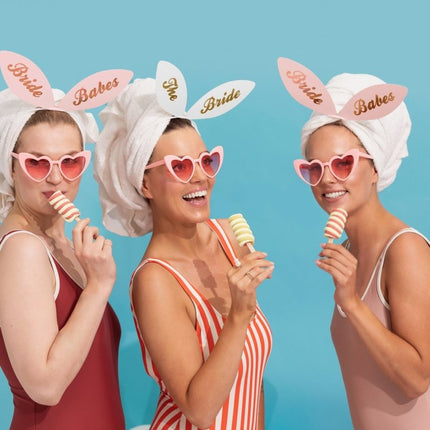 Haarbanden Bride Babes 6st van Partydeco koop je bij Partywinkel